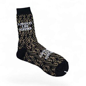 Alf Everyday Cushioned New Logo Graphic Black Crew Socks